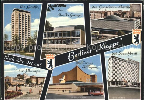 Berlin Berliner Klappe Giraffe Musik-Garage Gr