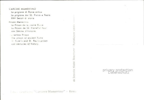 Roma Rom Carcere Mamertino – Bild 2