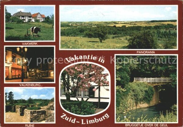 Zuid Limburg Vakwerk Valkenburg Ruine Geulbrücke