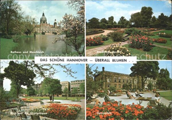 Hannover Rathaus Maschteich Georgstrasse Opernpl