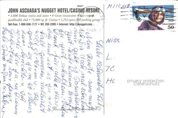 Reno Nevada John Ascuanagas Nugget Hotel Casino – Bild 2