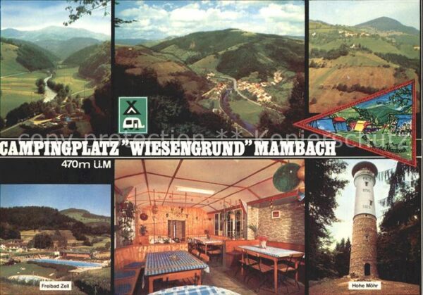 Mambach Camping Wiesengrund Hohe Möhr Freibad Z