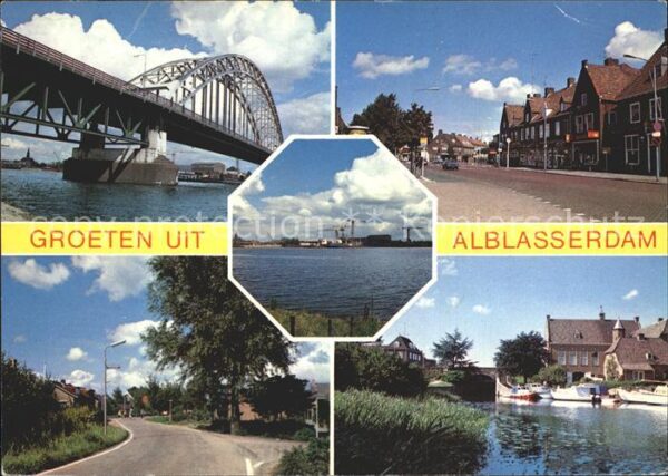 Alblasserdam Brücke Strassenpartien