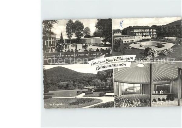 Reinhardshausen Wandelhalle Inneres Kursanatorium Harte