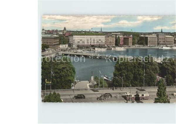 Stockholm Strömmen med Grand Hotel och Nationalmu