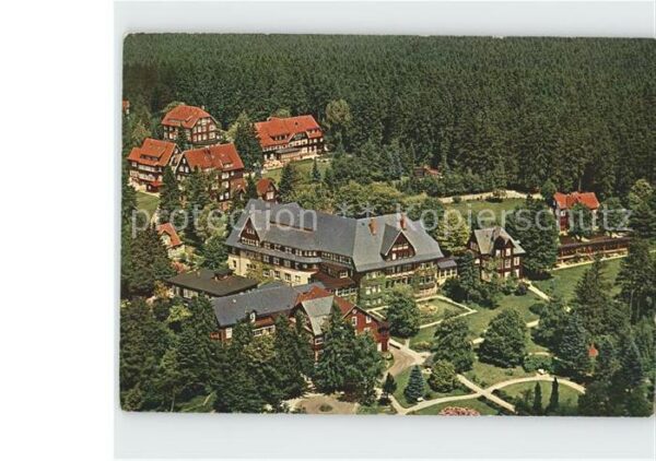 Braunlage Fliegeraufnahme Sanatorium Dr Barner