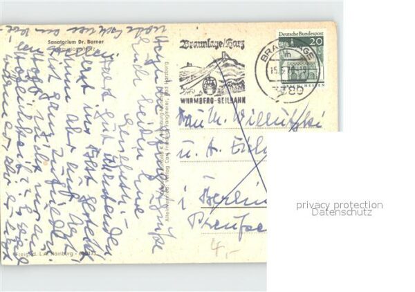 Braunlage Fliegeraufnahme Sanatorium Dr Barner – Bild 2