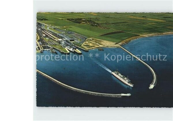 Insel Fehmarn Fährbahnhof Puttgarden Fliegeraufnahme
