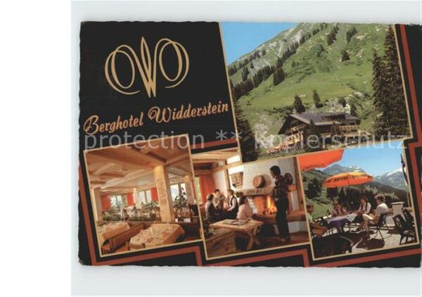 Nessleg Schroecken Vorarlberg Berghotel Widderstein Gastraum Kaminzim