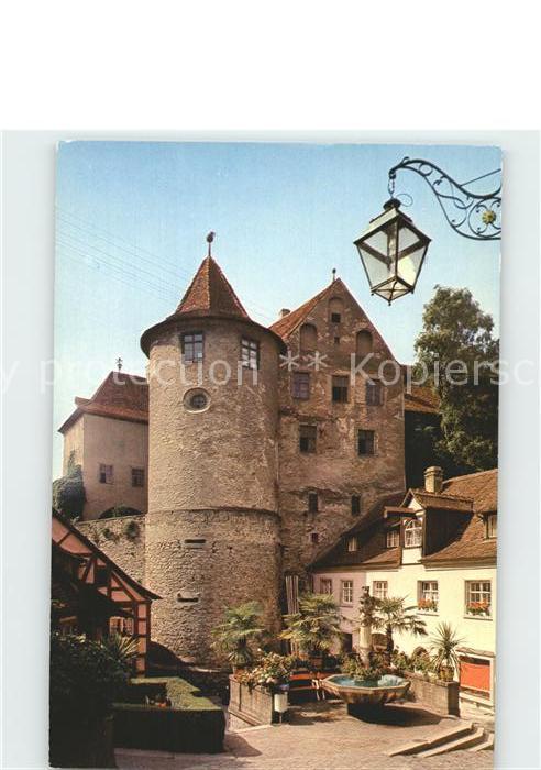 Meersburg Bodensee Altes Schloss und Bärenbrunnen