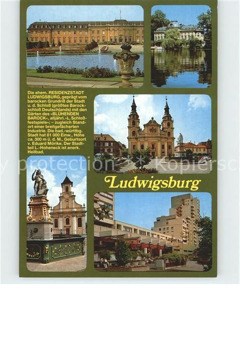 Ludwigsburg Barockschloss Gärten Denkmal Heilbad