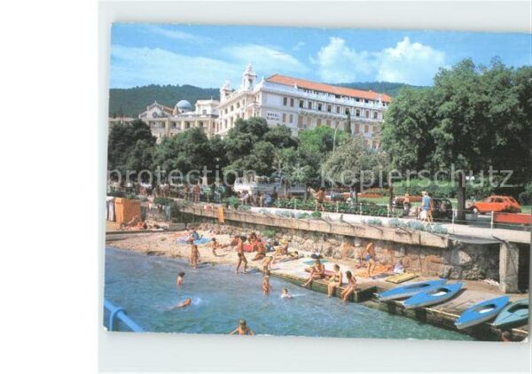 Opatija Abbazia Schwimmbad Promenade