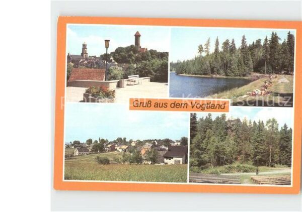 Auerbach Vogtland Teilansicht Vogtlandlsee Beerheide Frei