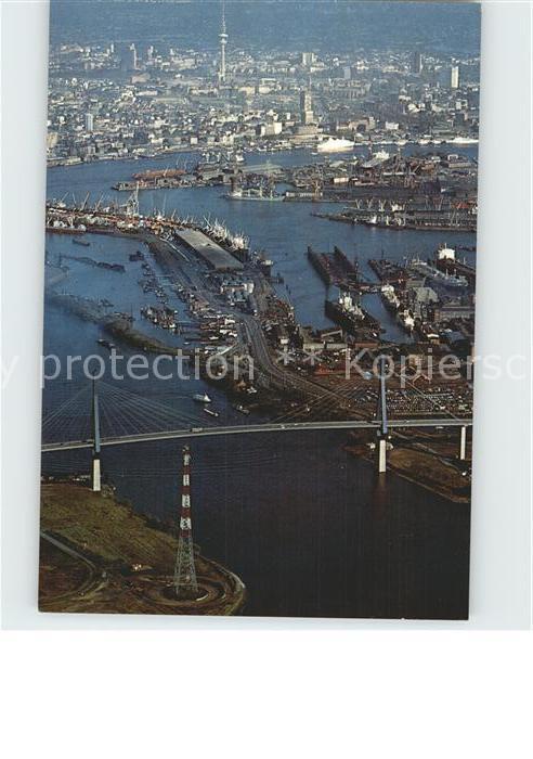 Hamburg Kohlbrandbrücke Fliegeraufnahme