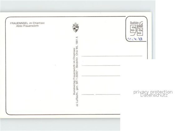 Fraueninsel Chiemsee Abtei Frauenwörth Fliegeraufnahme – Bild 2