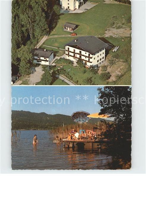 Velden Woerthersee Gästehaus Waldesruh Fliegeraufnahme Bad