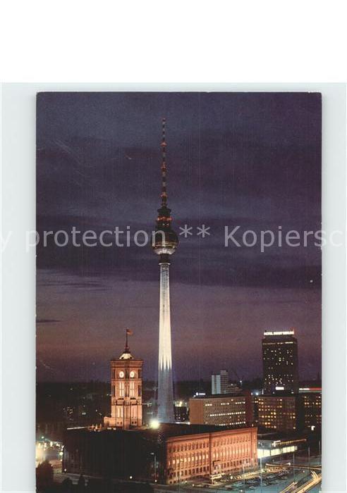 Berlin bei Nacht mit Fernsehturm