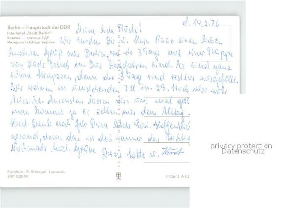 Berlin Interhotel Stadt Berlin – Bild 2