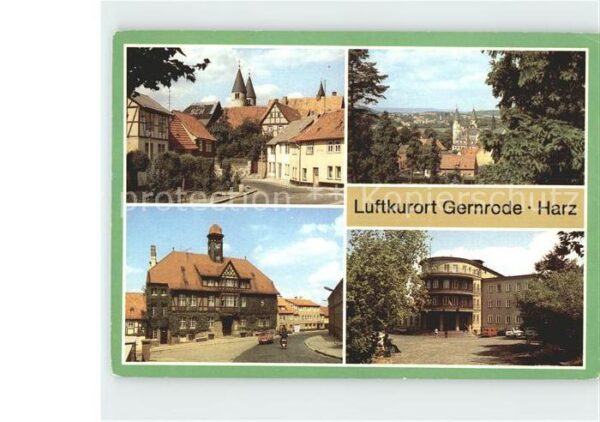 Gernrode Harz Spittelplatz Bad Suderode Rathaus FDGB