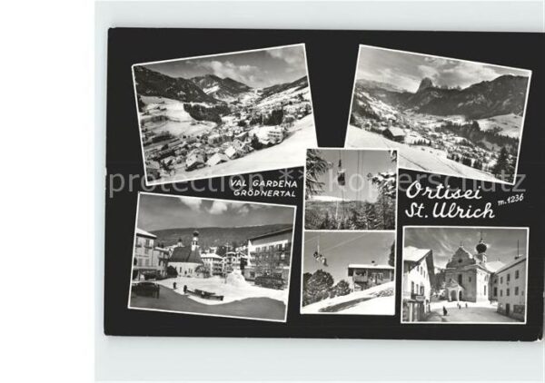 Ortisei St Ulrich Grödnertal Panorama Orts und Teilansich