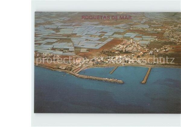 Roquetas de Mar Vista aerea del puerto