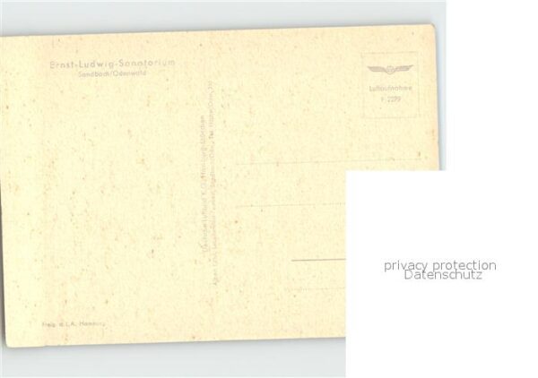 Sandbach Hessen Ernst Ludwig Sanatorium Fliegeraufnahme – Bild 2