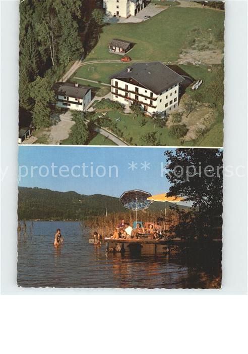 Velden Woerthersee Gästehaus Waldesruh Fliegeraufnahme Boo