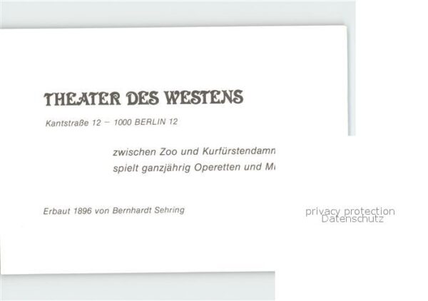 Berlin Theater des Westens bei Nacht – Bild 2