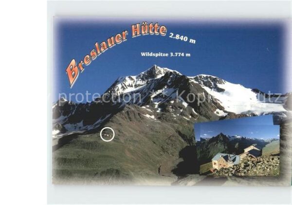 Breslauerhuette mit Wildspitze