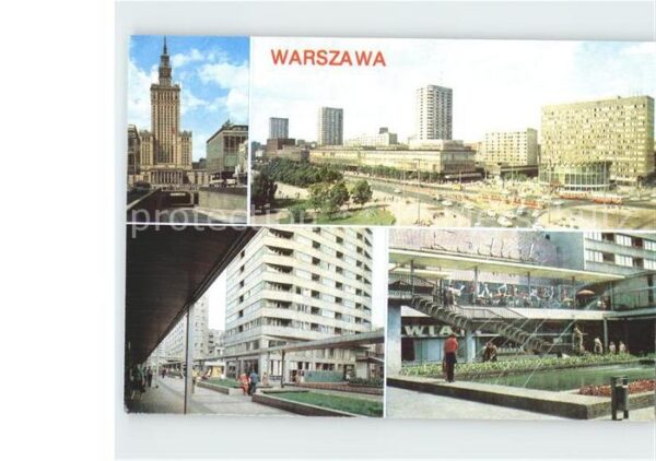 Warszawa Palac Kultury i Nauki Ulica Marszalkows