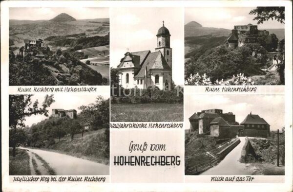 Hohenrechberg Wallfahrtskirche Ruine Rechberg mit Hoh