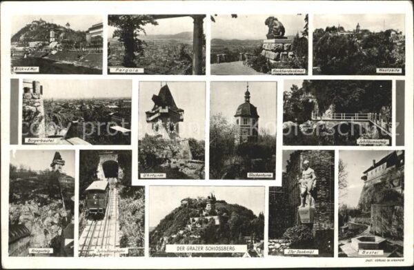 Graz Steiermark Schlossberg Uhrturm Glockenturm