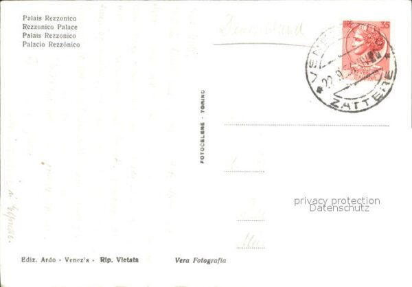 Venezia Venedig Palais Rezzonico – Bild 2