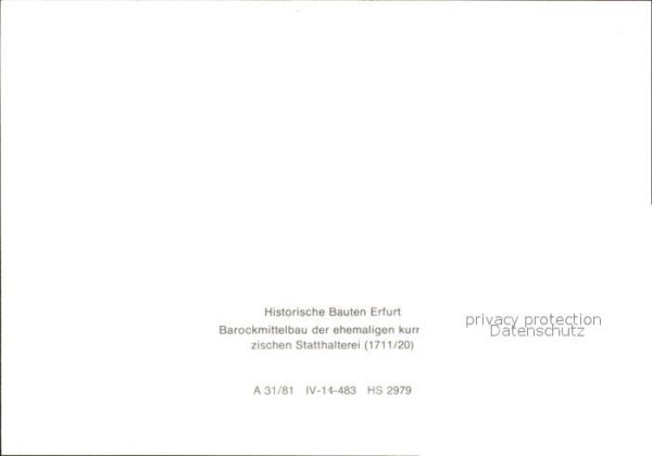 Erfurt ehemalige Statthalterei – Bild 2