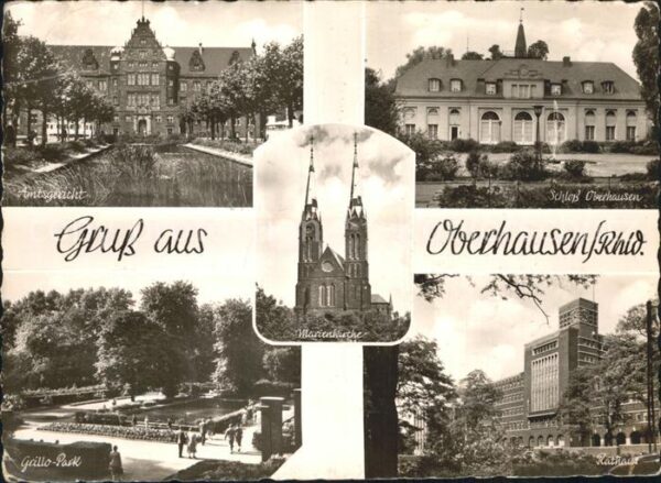 Oberhausen Amtsgerichet Schloß Rathaus Grillo Park