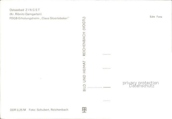 Zingst Ostseebad Erholungsheim Claus Stoertebeker – Bild 2