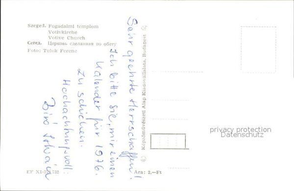 Szeged Fogodalmi Templom Votivkirche – Bild 2