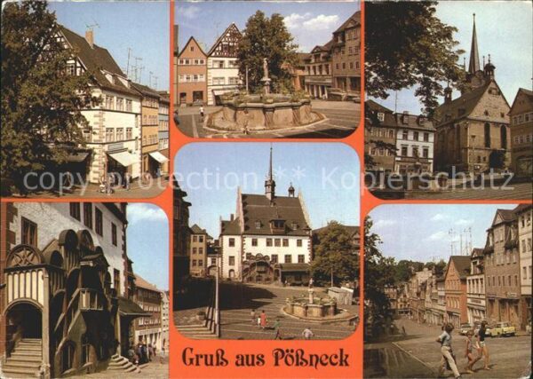 Poessneck Schuhgasse Markt Rathaus