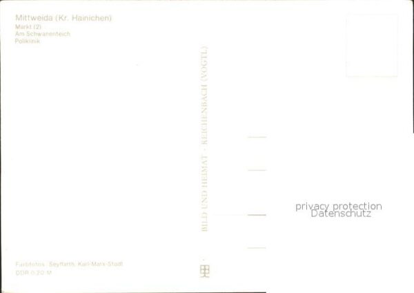 Mittweida Markt Schwanenteich Poliklinik – Bild 2