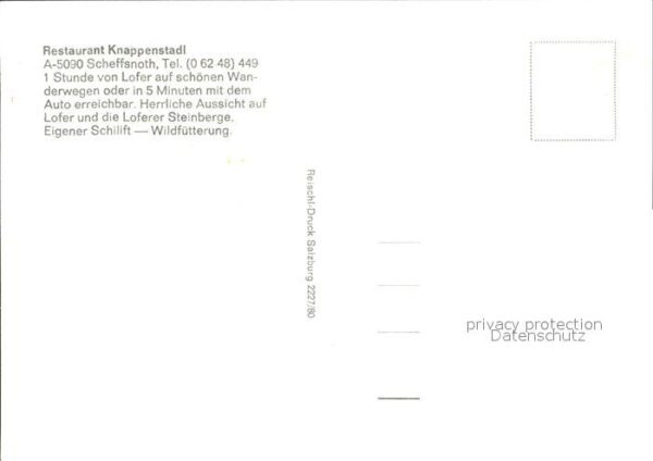 Scheffsnoth Restaurant Knappenstadl – Bild 2