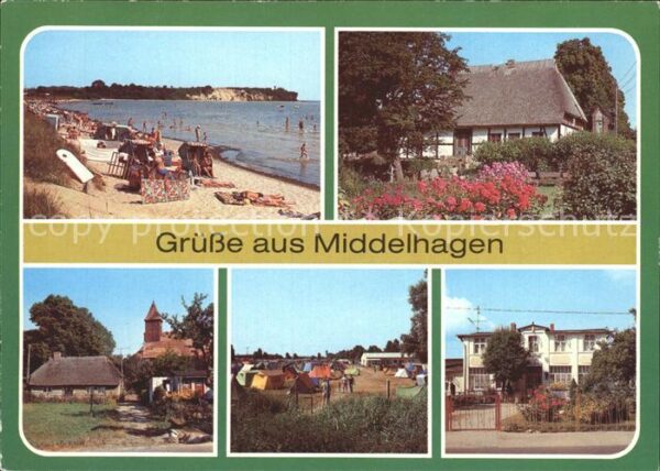 Middelhagen Ruegen Lobbe Strand Camping Gasthaus zum Walfi