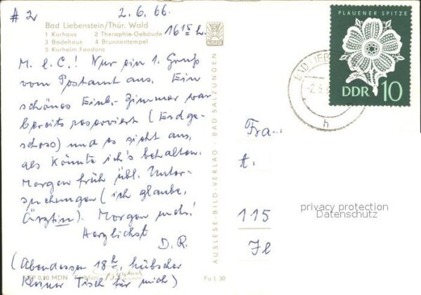 Bad Liebenstein Kurhaus Kuranlagen – Bild 2