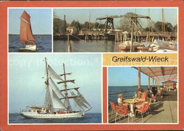 Greifswald Wieck Zeesenboot Wiecker Klappbrücke