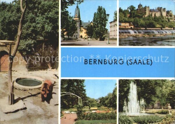 Bernburg Saale Schloß Bärenzwinger Kurhaus Rosengarten