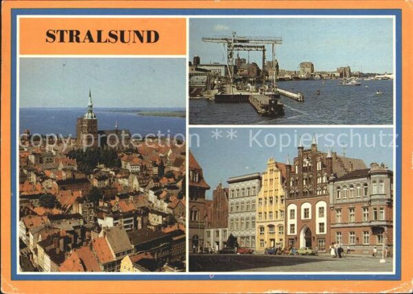 Stralsund Mecklenburg Vorpommern Hafen Ziegelgrabenbrücke Hafen Alter-Ma