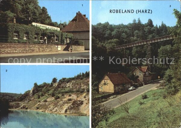 Ruebeland Harz Baumannshöhle Kreuztalbrücke Blauer See