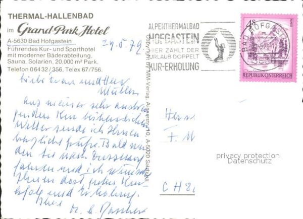 Bad Hofgastein Thermal Hallenbad Grand Park Hotel – Bild 2