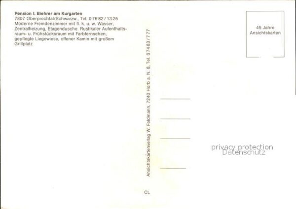 Oberprechtal Pension L. Biehler am Kurgarten – Bild 2