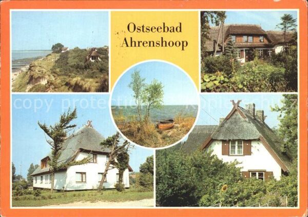 Ahrenshoop Ostseebad Hohes Ufer Rohrdachhaus in Töpferstrass