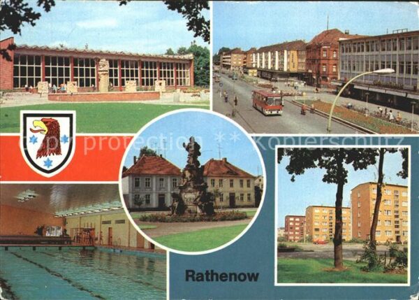 Rathenow Volksschwimmbad Denkmal des Kurfürsten